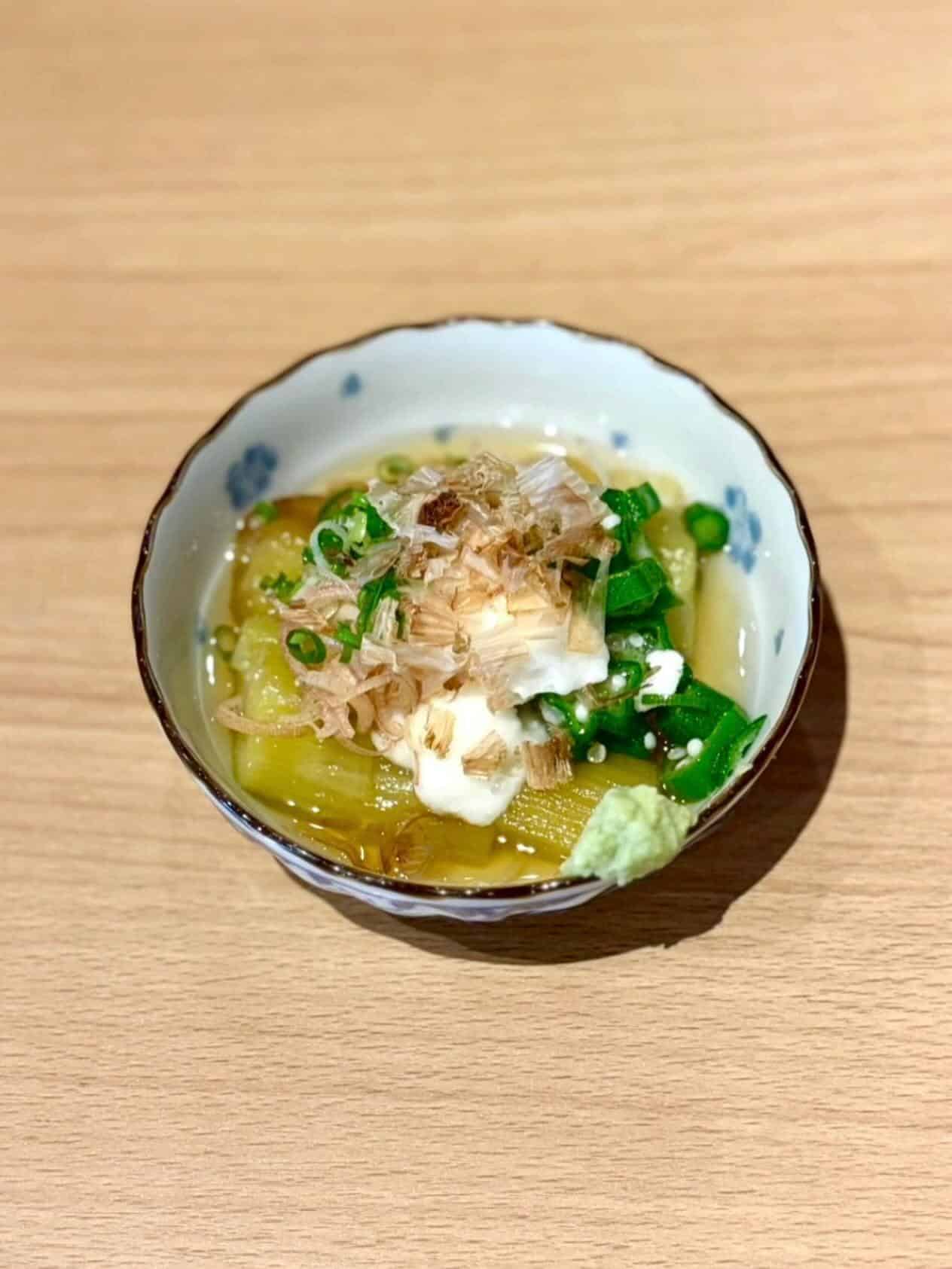 🍆涼を味わう一皿。