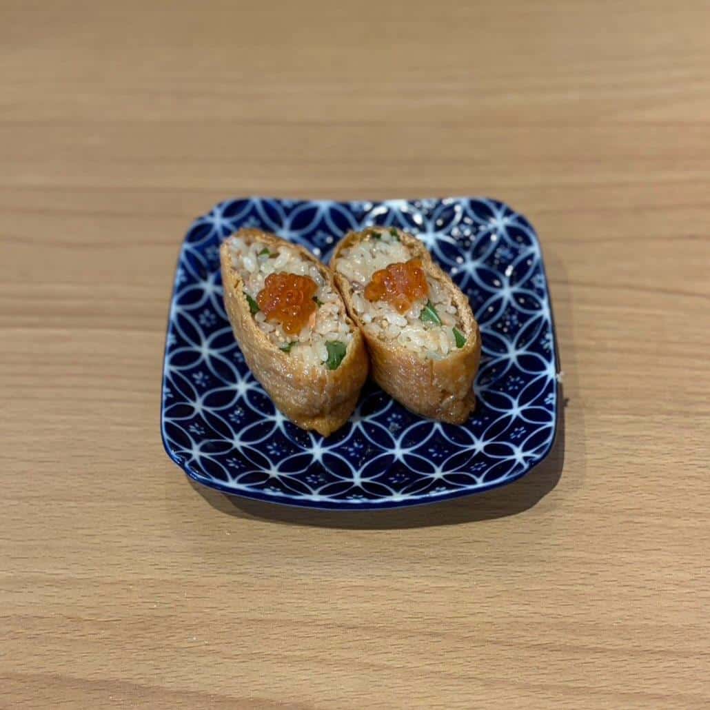 秋鮭と大葉の稲荷寿司🍁