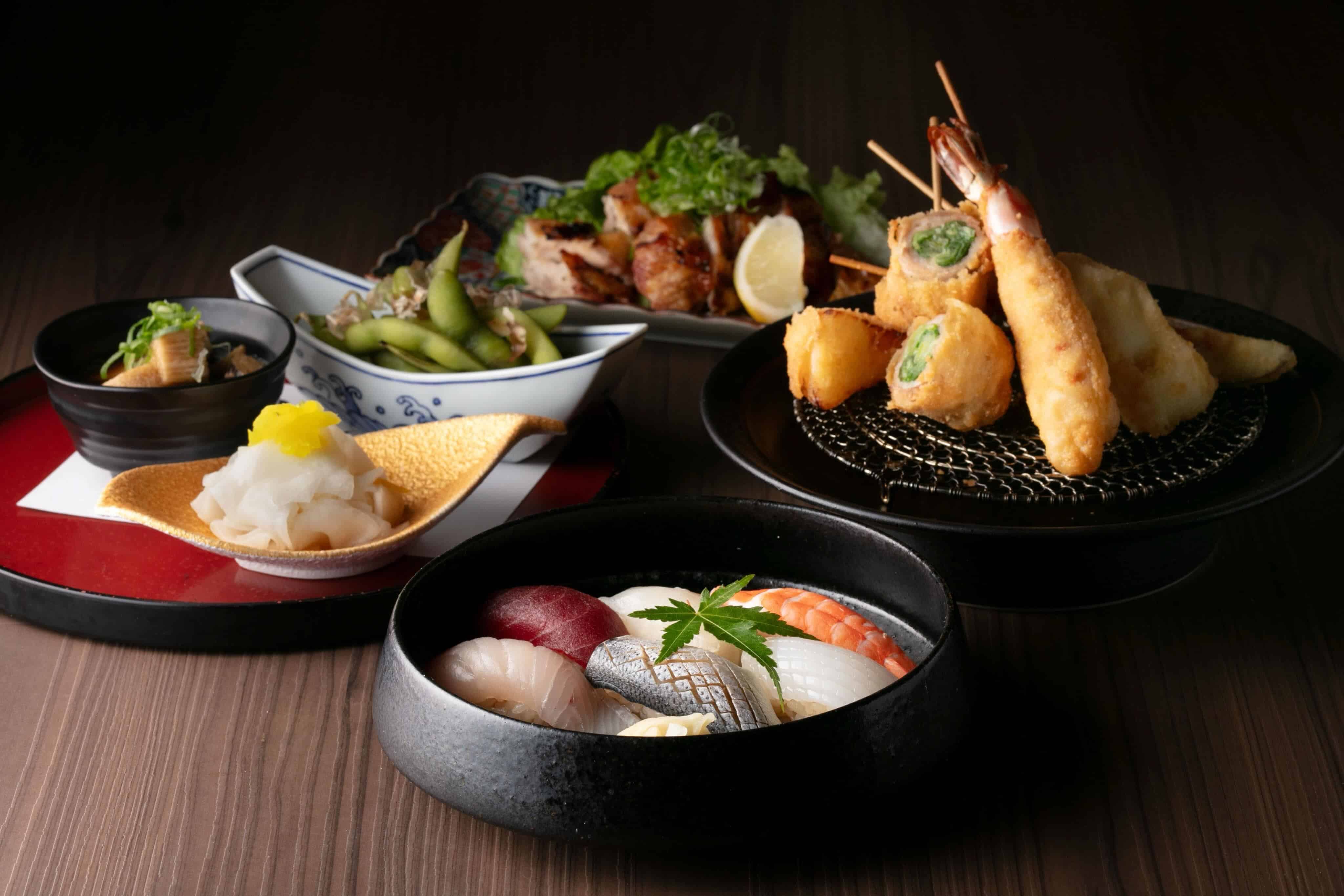 飲み放題付きコース 京都居酒屋/三条居酒屋/寿司/串揚げ