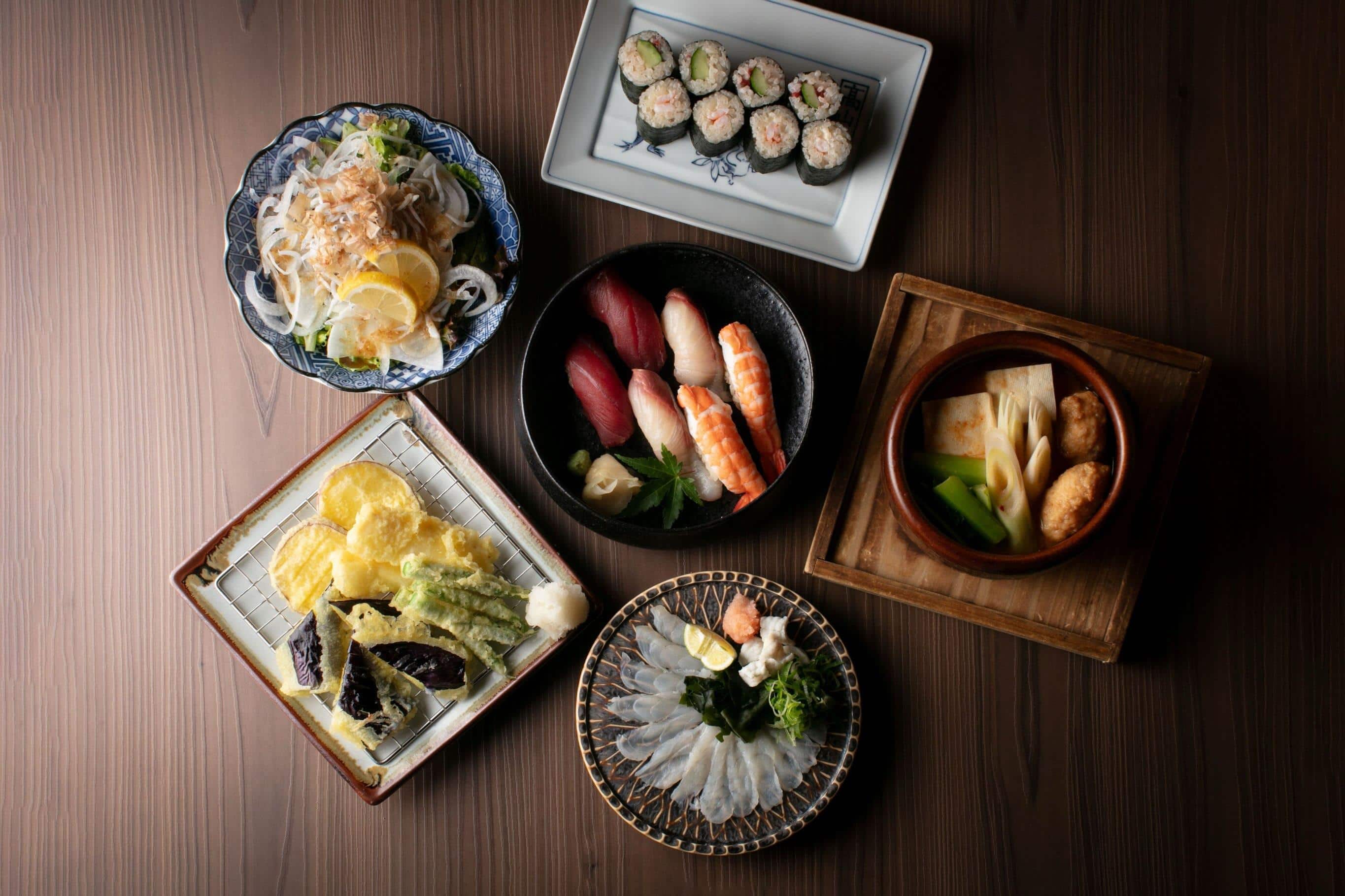 飲み放題付きコースコースもご用意　京都居酒屋/四条居酒屋/寿司/天ぷら